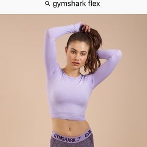 Gymshark lilac crop top